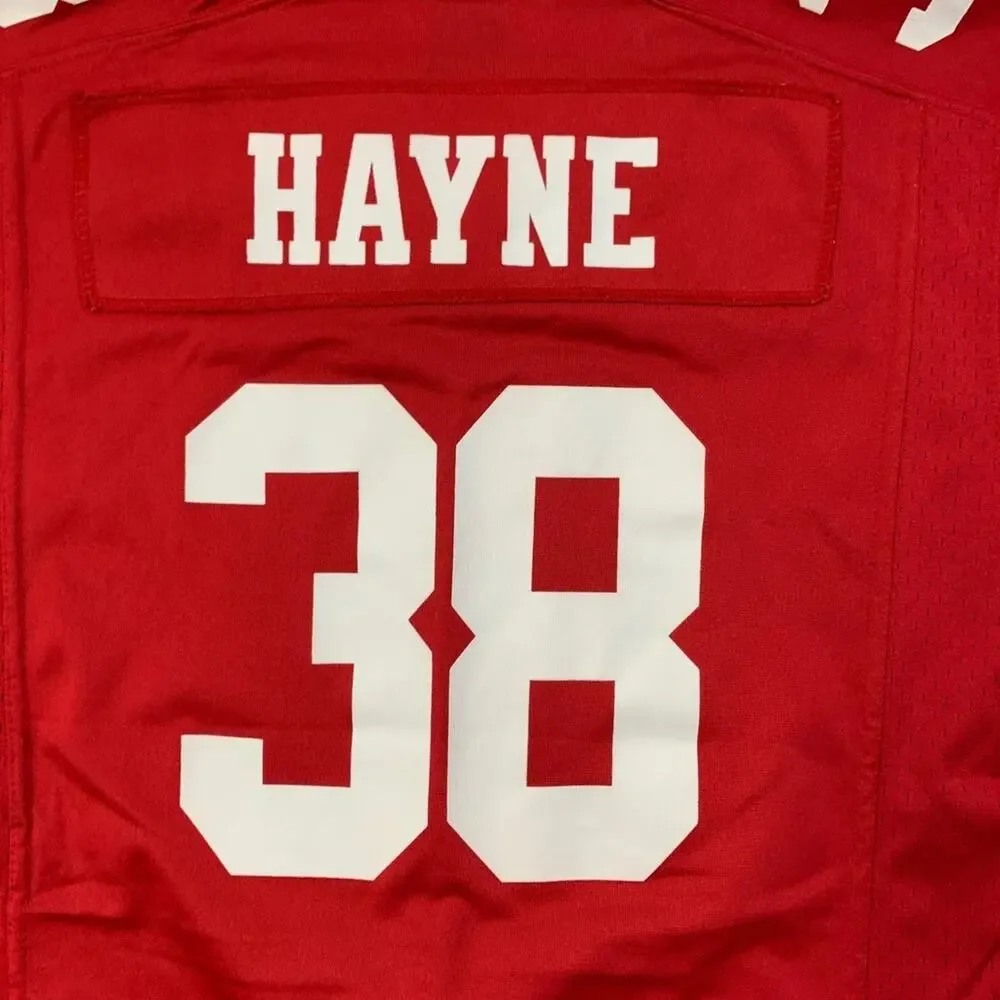 San Francisco 49ers Jersey Youth Kids Large Red Jarryd Hayne 38 NFL OnField Nike